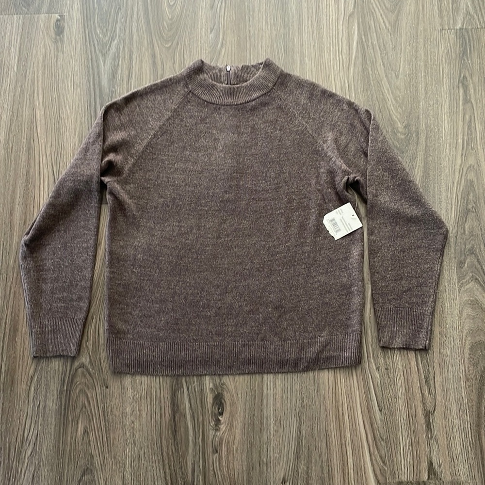 NWT Debbie Morgan Sweater Size Small Peppercorn Heather Color
